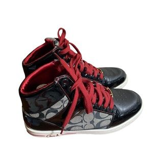 black coach high tops